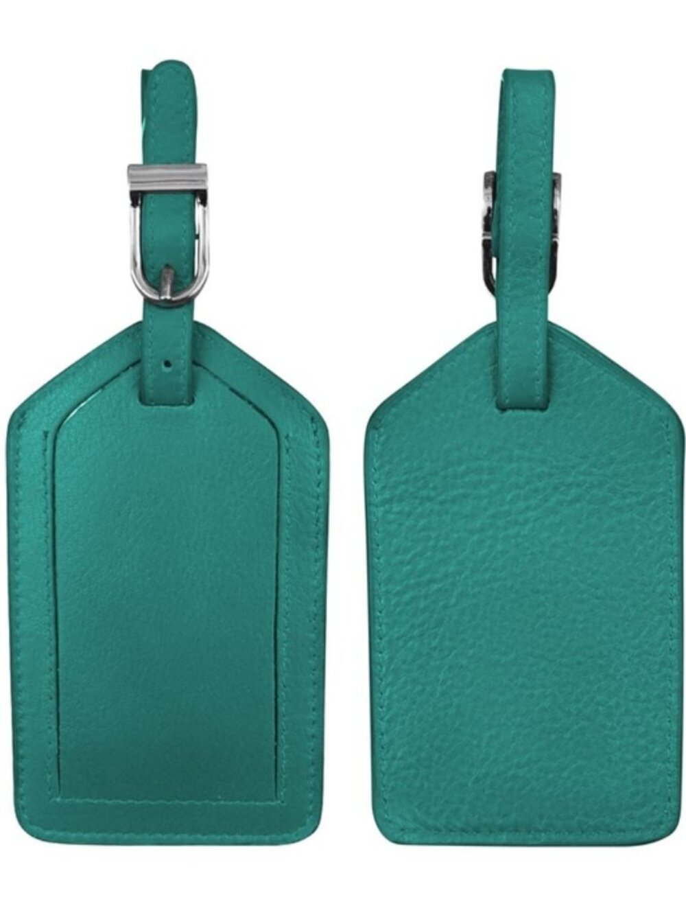 Leather Luggage Tag | Aqua
